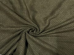 Suede Mehndi Green Cutwork