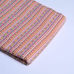 Multicolor Traditional Block Printed Fabric (80CM Piece)