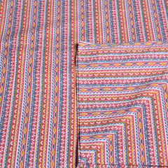 Multicolor Traditional Block Printed Fabric (80CM Piece)