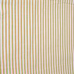 Yellow Colour Cotton Yarn Dyed Stripes Fabric (1.50Meter Piece)