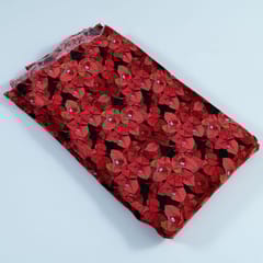 Black Color Crepe Digital Printed Fabric (1.50Meter Piece)