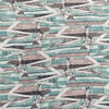 Green With Black Abstract Printed Georgette Fabric