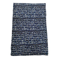 Blue Polka Dot Printed Rayon Fabric