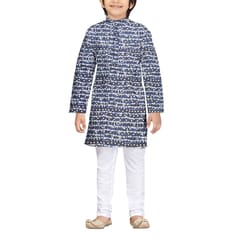 Blue Polka Dot Printed Rayon Fabric