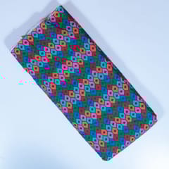 Green Color Cotton Digital Printed Fabric