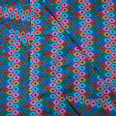 Green Color Cotton Digital Printed Fabric