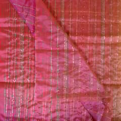 Multi Colour Ombre Organza Embroidered Fabric