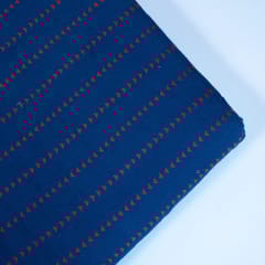 Blue Colour Cotton Dobby Fabric