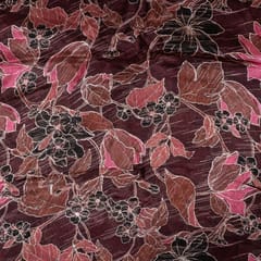 Multi Colour Chinon Chiffon Printed Fabric