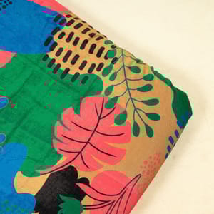 Multi Colour Velvet Digital Printed Fabric