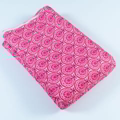 Majenta Colour Pashmina Printed Fabric (1Meter Piece)