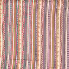Brown Colour Pashmina Geometric Printed Fabric