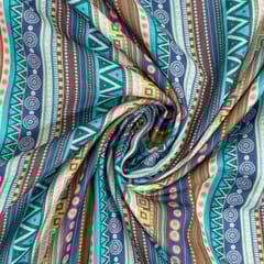 Multi Colour Pashmina Printed Fabric