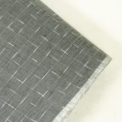Grey Colour Cotton Yarn Dyed Dobby Fabric