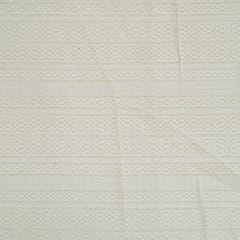 Cream Colour Leeno Cotton Dyeable Dobby Fabric