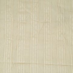 Off White Color Dyeable Leeno Cotton Dobby Fabric