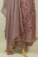 Move Colour Organza Embroidered Shirt with Bottom and Chiffon Embroidered Dupatta