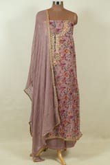 Move Colour Organza Embroidered Shirt with Bottom and Chiffon Embroidered Dupatta