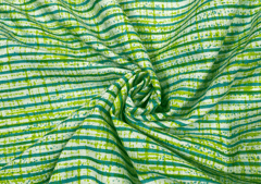 Printed Cotton Cambric Green Stripes