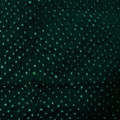 Green Colour Modal Satin Bandhani Fabric