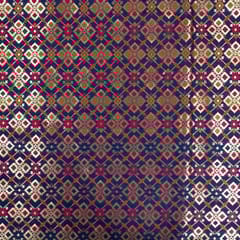 Blue Colour Brocade Fabric