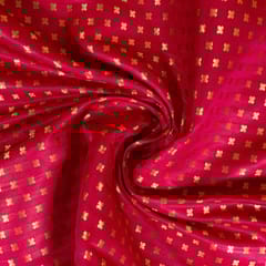 Majenta Colour Satin Brocade Fabric