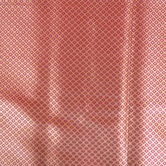 Purple Colour Satin Brocade Fabric