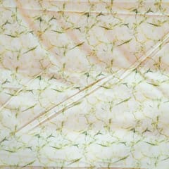 Green Colour Poplin Lycra Printed Fabric