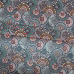 Multi Colour Poplin Lycra Printed Fabric