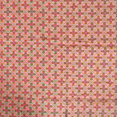White Dyeable Chanderi Jacquard Fabric