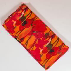 Multi Color Dola Silk Digital Printed Fabric