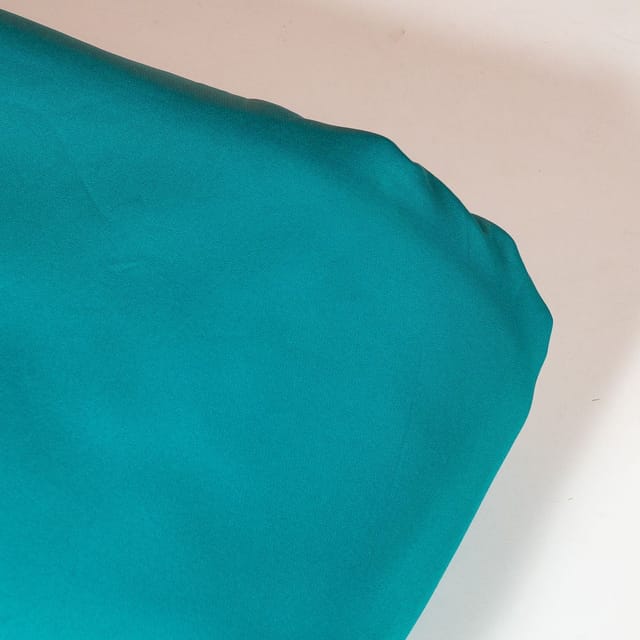Firozi Colour Banana Crepe Fabric