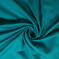 Firozi Colour Banana Crepe Fabric