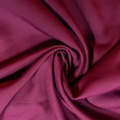 Wine Colour Banana Crepe Fabric