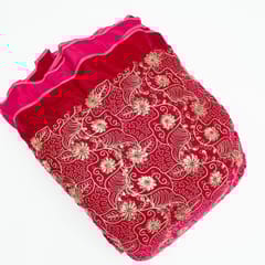 Rani Colour Velvet Embroidered Fabric