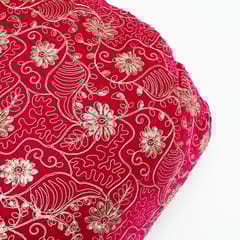 Rani Colour Velvet Embroidered Fabric