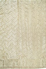 Dyeable Tissue Uppada Silk Embroidered Fabric