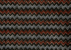 Printed Cotton Cambric Black Grey Chevron