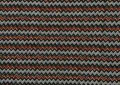 Printed Cotton Cambric Black Grey Chevron