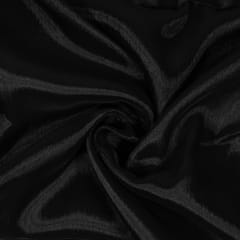 Black Colour Organza Chiffon Fabric