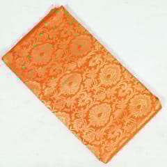 Orange Colour Brocade Fabric