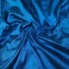 Blue Color 70 Gm Two Tone Raw Silk Fabric