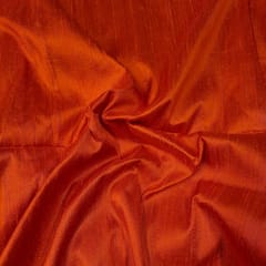 Red Color 100Gm Raw Silk Fabric