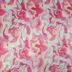 Multi Color Printed Velvet Fabric