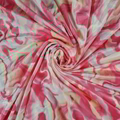 Multi Color Printed Velvet Fabric