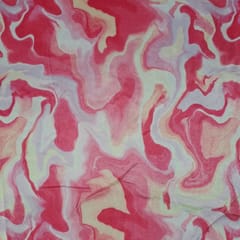 Multi Color Printed Velvet Fabric