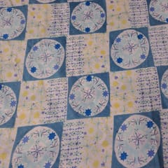 Multi Color Satin Printed Fabric