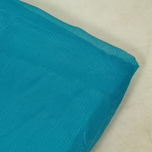Firozi Colour Kota Doria Fabric