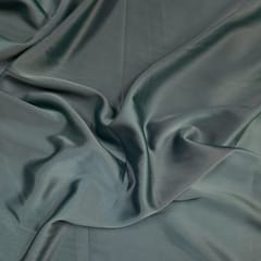Rama Green Color Crepe Satin Fabric