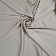Beige Color Crepe Satin Fabric